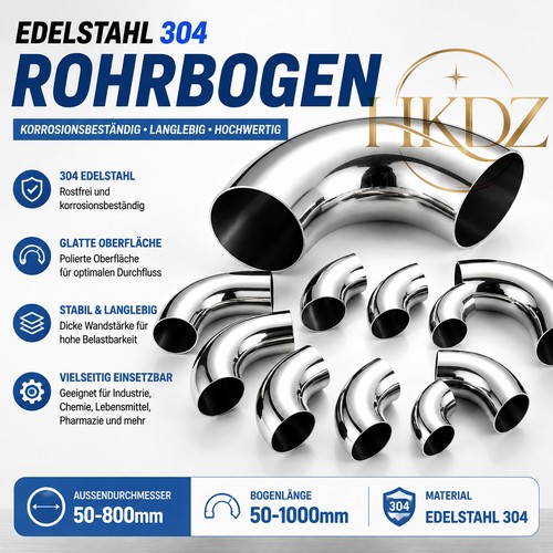 Rohrbogen grad 304 - rohrbogen, 90